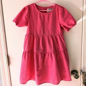 Old Navy Pink Short-Sleeved Dress - Girls' Small (6-7)